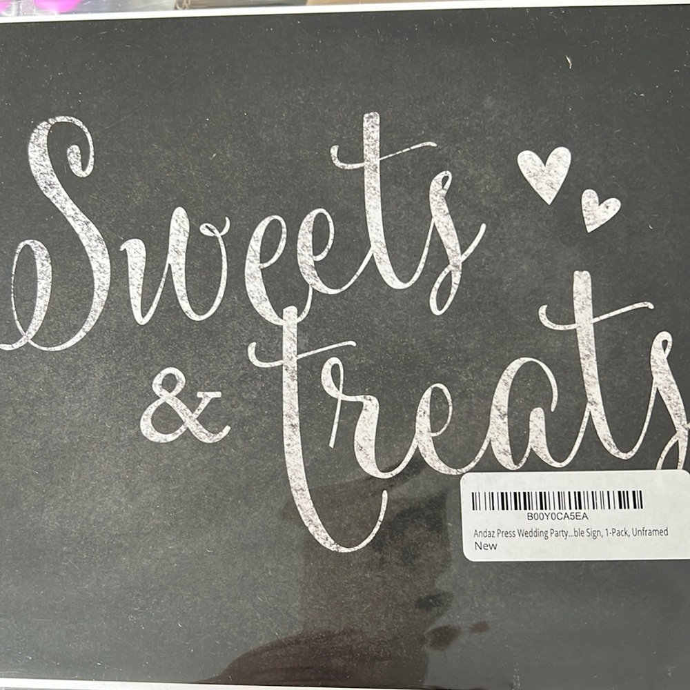 NWT Andaz Press Wedding Party Sign Unframed